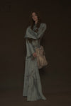 Mutedance 24 Autumn and Winter Button Lapel Long Sleeve Dress MD-MD24FW83-blue MD24FW82 MD24FW83